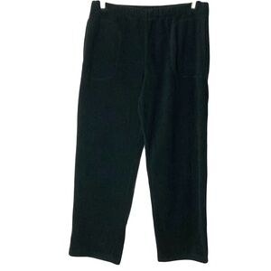 Columbia Fleece Pant L Adjustable Drawstring Black Winter Comfort